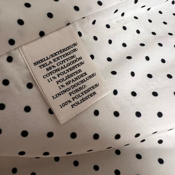 Ann Taylor White Gray Marled Tweed Zip Up Blazer Jacket Size 12 Petite - Picture 7 of 7